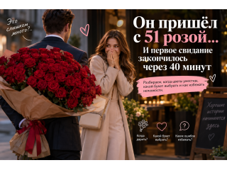Букет на первом свидании: мило или слишком рано?