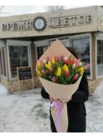 Букет "35 тюльпанов в фоамиране"