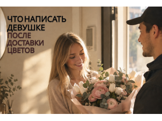 Что написать девушке после доставки цветов: 20 вариантов