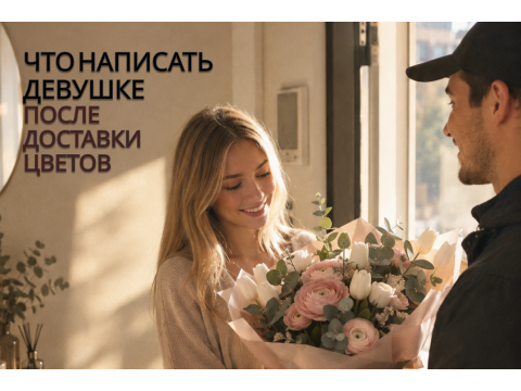 Что написать девушке после доставки цветов: 20 вариантов